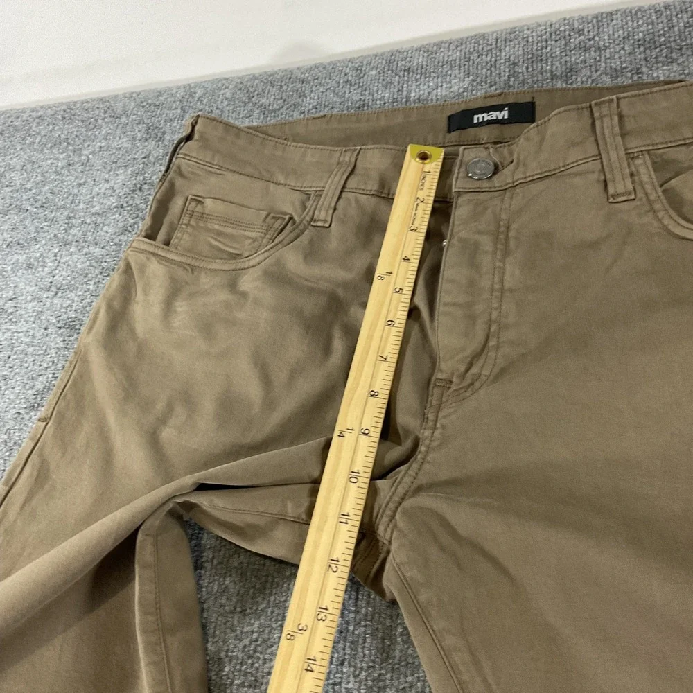 Mavi Matt Relaxed Straight Leg Jeans Mens 38x30 Brown Stretch Casual Pants